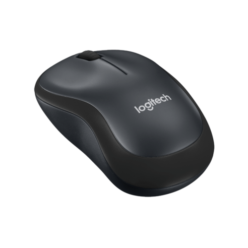 Мышь Logitech Silent M220 темно-серый/черный оптическая 1000dpi silent беспров. USB 2but (910-004895)