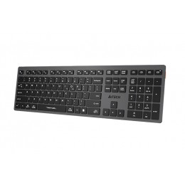Клавиатура A4Tech Fstyler FBX50C черный USB беспроводная BT/Radio slim Multimedia (FBX50C GREY)