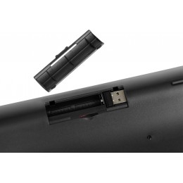 Клавиатура Оклик 890S серый USB беспроводная slim (1196549)