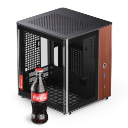 Корпус без блока питания/ Case JONSBO TK-0, Mini-Tower, no fans, 1xUSB-A 3.2 + 1xUSB-C 3.2, SFX PSU Support, mITX Black