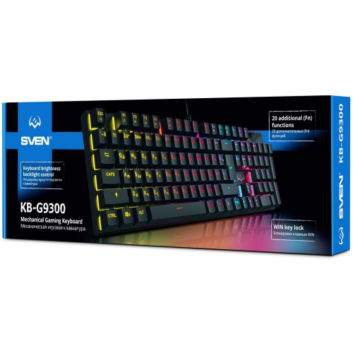 Механическая игровая клавиатура SVEN KB-G9300 (104кл., 20 Fn функций) Sven