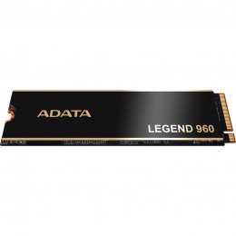 Твердотельный накопитель/ ADATA SSD LEGEND 960, 1000GB, M.2(22x80mm), NVMe 1.4, PCIe 4.0 x4, 3D NAND, R/W 7400/6000MB/s, IOPs 730 000/610 000, DRAM buffer 1000MB, TBW 780, DWPD 0.43, with Heat Spreader (5 лет)