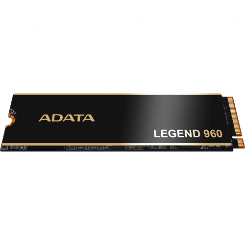 Твердотельный накопитель/ ADATA SSD LEGEND 960, 1000GB, M.2(22x80mm), NVMe 1.4, PCIe 4.0 x4, 3D NAND, R/W 7400/6000MB/s, IOPs 730 000/610 000, DRAM buffer 1000MB, TBW 780, DWPD 0.43, with Heat Spreader (5 лет) ADATA
