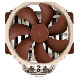 Кулер для процессора/ CPU Cooler Noctua NH-U14S (162W, 4-pin PWM, 165mm, Al/Cu, 6x6mm, 1x140x140x25mm, 82.52CFM, 24.6dBA, 1500RPM, S: 1851/1700/1200/115X/2011/2066, AM5/AM4, Beige/Brown)
