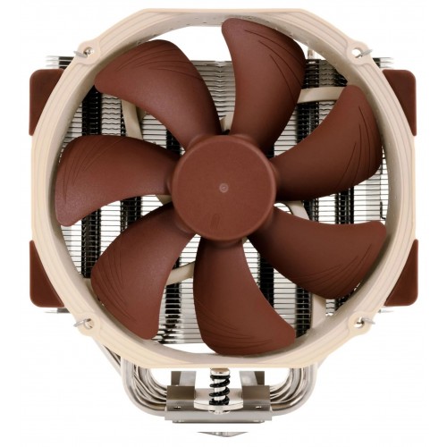 Кулер для процессора/ CPU Cooler Noctua NH-U14S (162W, 4-pin PWM, 165mm, Al/Cu, 6x6mm, 1x140x140x25mm, 82.52CFM, 24.6dBA, 1500RPM, S: 1851/1700/1200/115X/2011/2066, AM5/AM4, Beige/Brown)