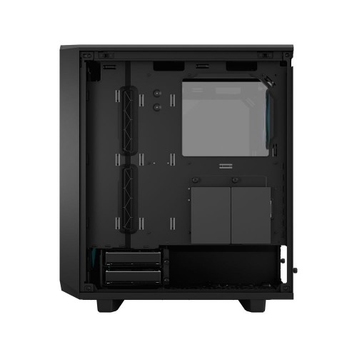 Корпус ПК без блока питания/ Case Fractal Design Meshify 2 Compact Lite RGB TG Light Tint, Midi-Tower, 4x120mm RGB, 2xUSB-A 3.2 ATX, mATX, mITX Black Fractal Design