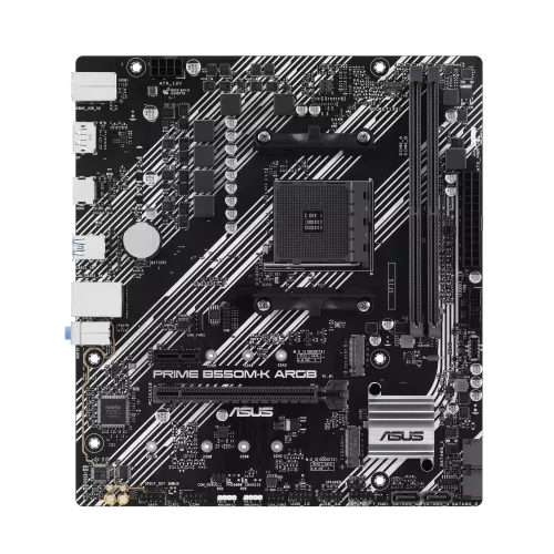 Материнская плата PRIME B550M-K ARGB: M4 B550, 2 DIMM, DUAL M.2, AURA - идеальное решение для вашего ПК