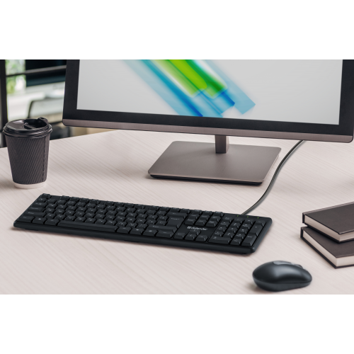 Defender Проводная клавиатура Element HB-520 USB RU,черный,полноразмерная USB Defender