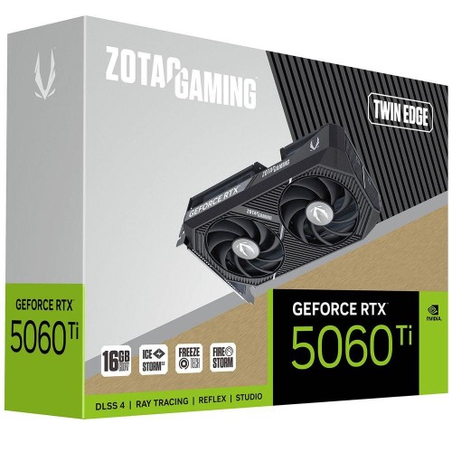 Видеокарта Zotac RTX 5060TI 16GB GDDR7 - Высокопроизводительный графический адаптер PCI-E 5.0 для игр и работы