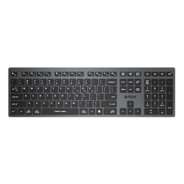 Клавиатура A4Tech Fstyler FBX50C черный USB беспроводная BT/Radio slim Multimedia (FBX50C GREY)
