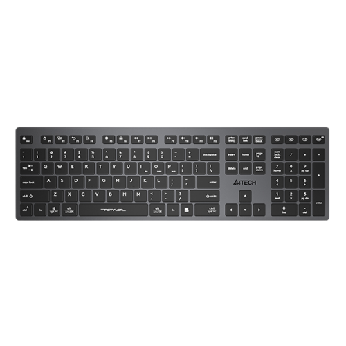 Клавиатура A4Tech Fstyler FBX50C черный USB беспроводная BT/Radio slim Multimedia (FBX50C GREY) A4Tech
