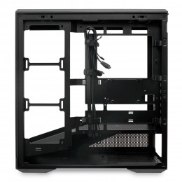 Корпус без блока питания/ Case HSPD F711, Panoramic Full Tower, Black, TG, 0.7 SPCC, no fans ATX, mATX, mITX 190/420/280mm 2x2.5", 2x3.5", 7xPCI 1xUSB-A 3.0, 1xUSB-C 445x235x475mm