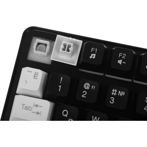 Клавиатура DEFENDER DARK KNIGHT GK-077 RU BL/WH 45077