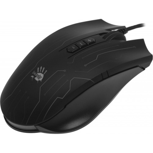 Купить оптическую мышь A4Tech Bloody Q82 черного цвета с рисунком, 6200dpi, USB, 8 кнопок - идеальный выбор для геймеров!