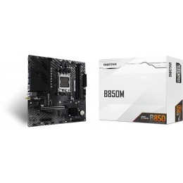 Материнская плата Biostar B850MT2-E DJ SocketAM5 AMD B850 2xDDR5 mATX AC`97 8ch(7.1) 2.5Gg RAID+HDMI+DP