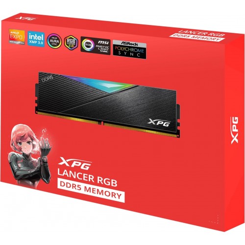 Память DDR5 2x32GB 6000MHz A-Data XPG Lancer RGB с радиатором - Высокопроизводительный комплект для игрового ПК