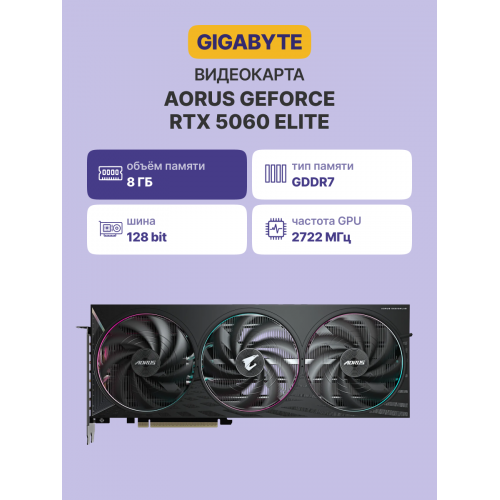 Видеокарта/ GV-N5060AORUS E-8GD Gigabyte