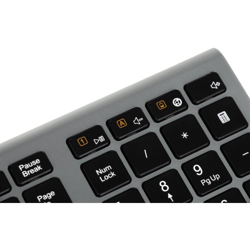 Клавиатура Оклик 890S серый USB беспроводная slim - идеальный выбор для комфортной работы и игр