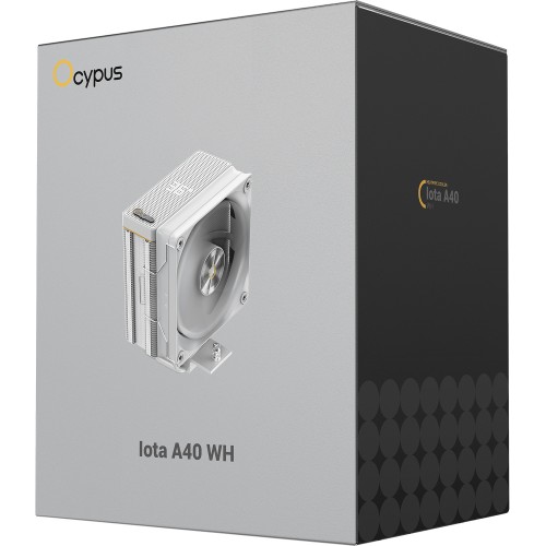 Кулер для процессора Ocypus Iota A40 WH - мощное охлаждение 220W с LED индикатором и 120мм вентилятором для AM5/AM4