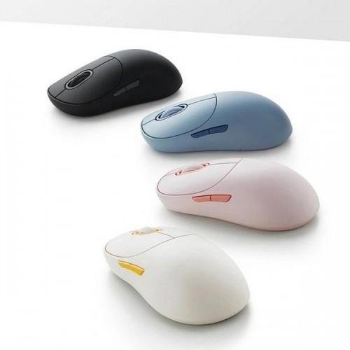 Купить беспроводную мышь Xiaomi Wireless Mouse 3 черного цвета с оптическим сенсором 1200dpi и тихой работой для ноутбука - BHR8913GL