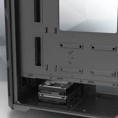 Корпус без блока питания/ Case Raijintek ARCADIA III, Midi-Tower, TG, 1x120mm, 1xUSB-A 3.0 + 2xUSB 2.0, ATX, mATX, mITX Black