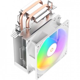 Кулер для процессора/ CPU Cooler Ocypus Gamma A20 WH ARGB (110W, 3-pin, 122.5mm, Al/Cu, 2x6mm, ARGB, 1x92mm, 32CFM, 21dBA, 1900RPM, S: 1851/1700/1200/115X, AM5/AM4, white)