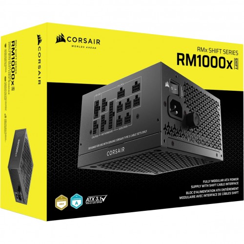 Блок питания Corsair RM1000x SHIFT 1000W 80+ Gold - Полностью модульный ATX Power Supply с поддержкой PCIe 5.1 и APFC
