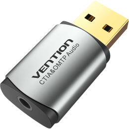 Внешняя звуковая карта Vention USB Серая