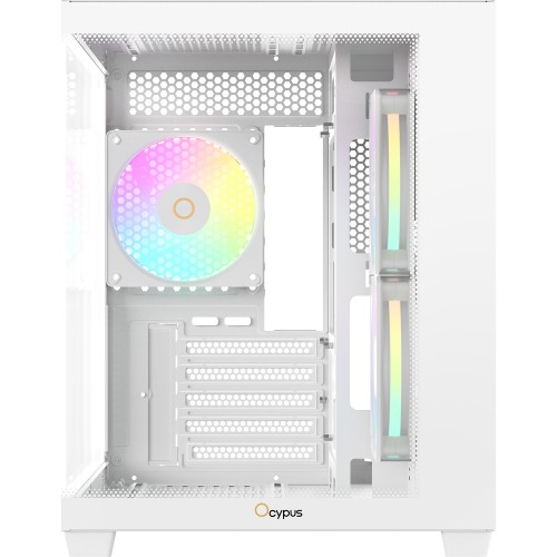 Корпус ПК Ocypus Gamma C54 WH ARGB - Midi-Tower с 3x120mm ARGB, USB 3.0 и 2.0, поддержка mATX и mITX