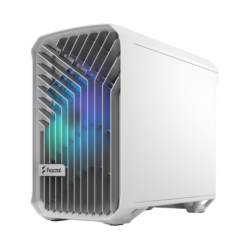 Корпус ПК без блока питания/ Case Fractal Design Torrent Nano RGB TG Clear Tint, Mini-Tower, 1x180mm RGB, 2xUSB-A 3.2 + 1xUSB 3.2 Type-C mITX, mDTX White Fractal Design