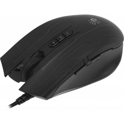 Купить оптическую мышь A4Tech Bloody Q82 черного цвета с рисунком, 6200dpi, USB, 8 кнопок - идеальный выбор для геймеров!