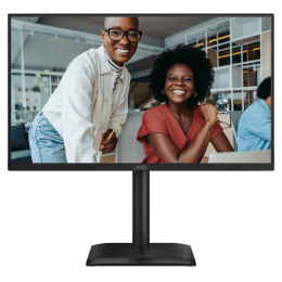 AOC 24E4U 23.8" 1920x1080, IPS, 200Hz, 80M:1, 300cd, 4 ms, HDMI 1.4, DisplayPort 1.2, 4*USB, Speakers, Height adj 150, pivot, VESA 100, 3Y, Black