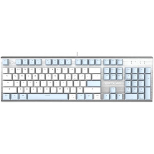 Клавиатура A4Tech FS100 Механическая для Геймеров с LED Подсветкой и USB Подключением, Длина Кабеля 1.8м