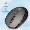 Купить беспроводную оптическую мышь Оклик 488MW черный/серый, 1600dpi, USB для ноутбука - 4 кнопки