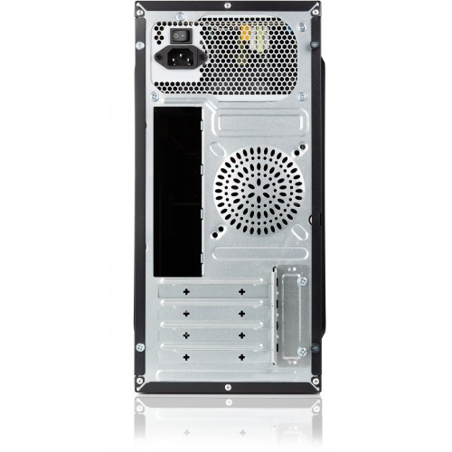 Корпус с блоком питания 450Вт./ Case Forza mATX, 450W, 2xUSB2.0, Black, w/o FAN, 12 cm fan PSU, power cord Foxline