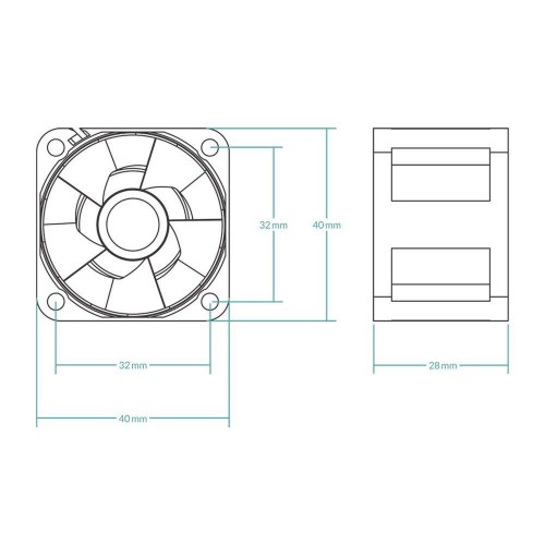 Вентилятор корпусной ARCTIC Cooling S4028-15K 5-Pack 1400-15000rpm rpm Dual Ball Bearing 4-Pin Fan-Connector (ACFAN00274A) ARCTIC