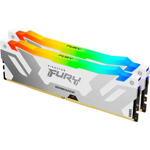 Купить оперативную память Kingston 64GB DDR5 6400MT/s CL32 (2x32GB) FURY Renegade RGB White XMP для максимальной производительности вашего ПК