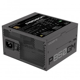 Блоки питания/ Power Supply Gigabyte GP-P850GM, 850W 80+ Gold (ATX, 2.31, Full modular, 1x24(20+4)pin, 2x4+4-pin CPU, 3xMolex, 4x6+2-pin PCIe, 8xSATA3, Active, 120x120mm, 150x140x86mm, APFC, black)