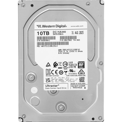 Жесткий диск WD Ultrastar DC HA340 10Tb: Высокая производительность и надежность для хранения данных