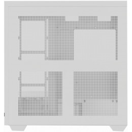 Корпус без блока питания/ Case Thermalright M10 Vision, Mini-Tower, TG, LCD, ARGB, no fans, 2xUSB-A 3.0, 1xUSB Type-C, mATX, mITX White