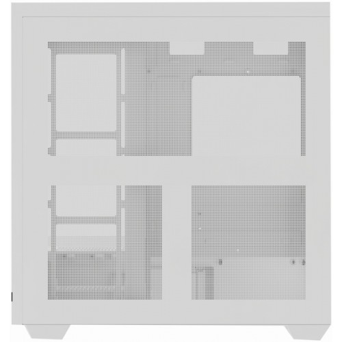Корпус без блока питания/ Case Thermalright M10 Vision, Mini-Tower, TG, LCD, ARGB, no fans, 2xUSB-A 3.0, 1xUSB Type-C, mATX, mITX White
