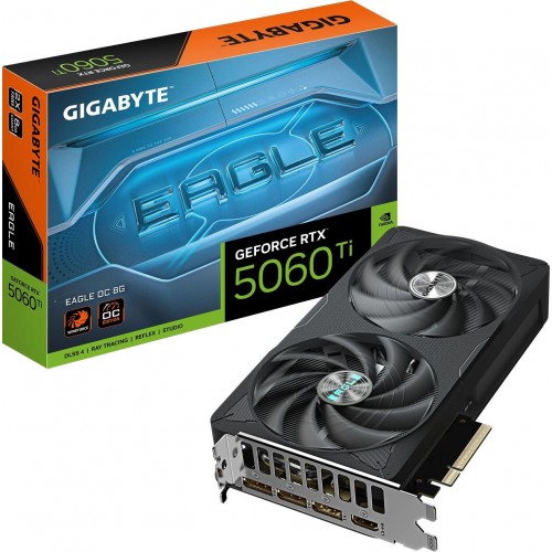 Видеокарта Gigabyte PCI-E 5.0 GV-N506TEAGLE OC-8GD 1.0 NVIDIA GeForce RTX 5060TI 8Gb 128bit GDDR7 2617/28000 HDMIx1 DPx3 HDCP Ret