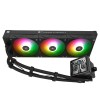 Водяное охлаждение для процессора/ Water Cooling System Thermalright Grand Vision 360 (360mm, LED, Black, ARGB/ Fans: 3x120mm, 80.45CFM, 29.4dBA, 2150RPM/ Pump height 72.5mm, 6400RPM, Rad thickness 27mm/ S: 1700, 1200, 1851, 115X, 2011, 2066, AM5, AM4) Th