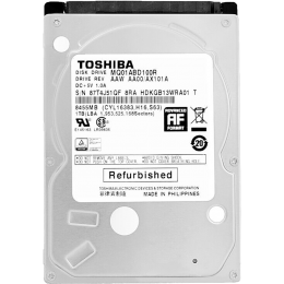 Жесткий диск/ HDD Toshiba SATA 1TB 2.5" 6.0 Gbit/s 5400 rpm 8Mb OFFICIAL RECERTIFIED 1 year warranty (replacement WD10SPZX, ST1000LM048, ST1000LM035)