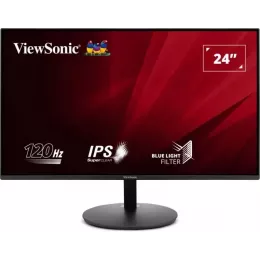 Монитор ViewSonic 23.8" VA24E1-H черный IPS LED 5ms 16:9 HDMI матовая 1500:1 250cd 178гр/178гр 1920x1080 120Hz VGA FHD 5.2кг