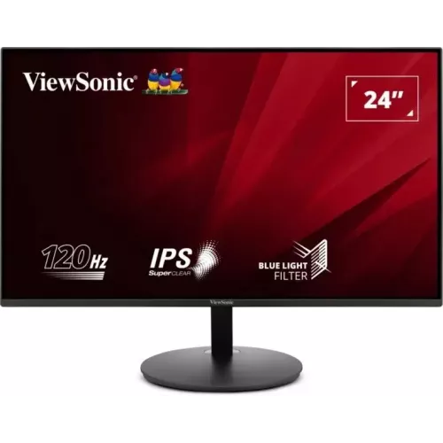 Монитор ViewSonic 23.8" VA24E1-H черный IPS LED 5ms 16:9 HDMI матовая 1500:1 250cd 178гр/178гр 1920x1080 120Hz VGA FHD 5.2кг ViewSonic