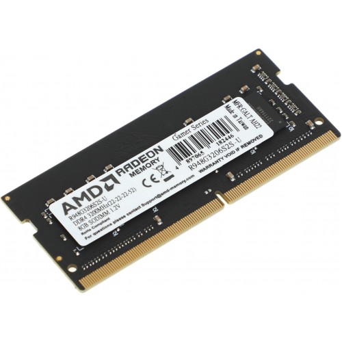 Память DDR4 8GB 3200MHz SO-DIMM для ноутбуков AMD R948G3206S2S-U Radeon R9 Gamer Series - Высокая производительность и надежность