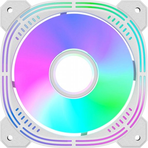 Вентилятор для корпуса Nulight 12WH RGB 120мм - Белый, 3-pin/4-pin, 19.06 дБ