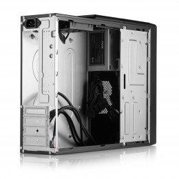 Корпус с блоком питания 400Вт./ Case Foxline mATX Desktop 400W FL-418 mATX case, black, w/PSU SFX 400W, w/2xUSB3.0+2xUSB2.0+1xType-C (USB2.0)