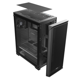 Корпус без блока питания/ Case Raijintek ARCADIA 41, Midi-Tower, TG, 1x120mm, 2xUSB-A 3.0 + 1xUSB-C, ATX, mATX, mITX Black